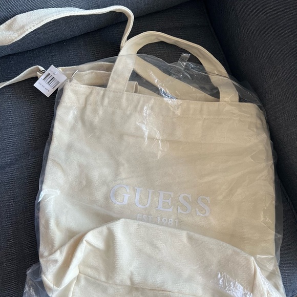 GUESS eco white tote bag - Picture 4 of 4
